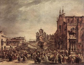 弗朗西斯科 格拉蒂 Pope Pius VI Blessing the People on Campo Santi Giovanni e Paolo 弗朗西斯科 格拉蒂 Pope Pius VI Blessing the People on Campo Santi Giovanni e Paolo